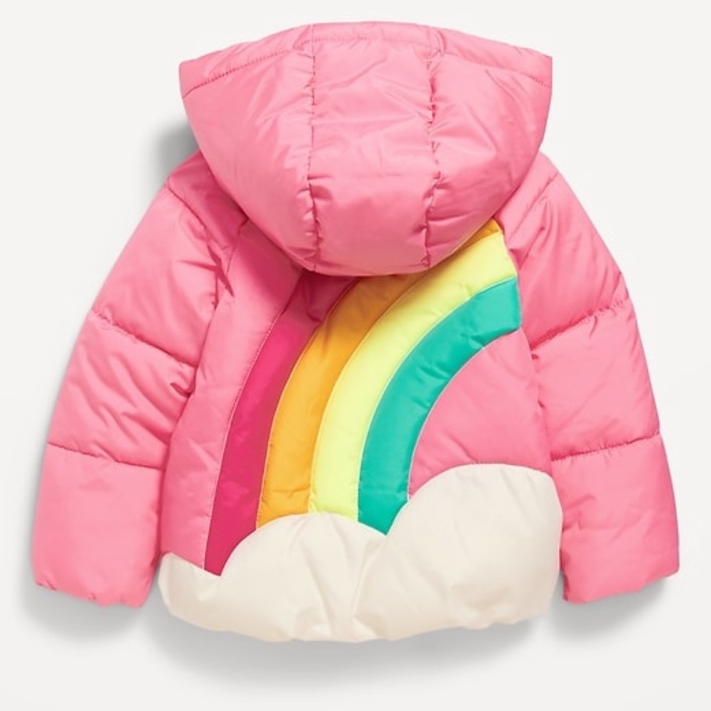 Old Navy Toddler Pink Puffer Jacket NWT